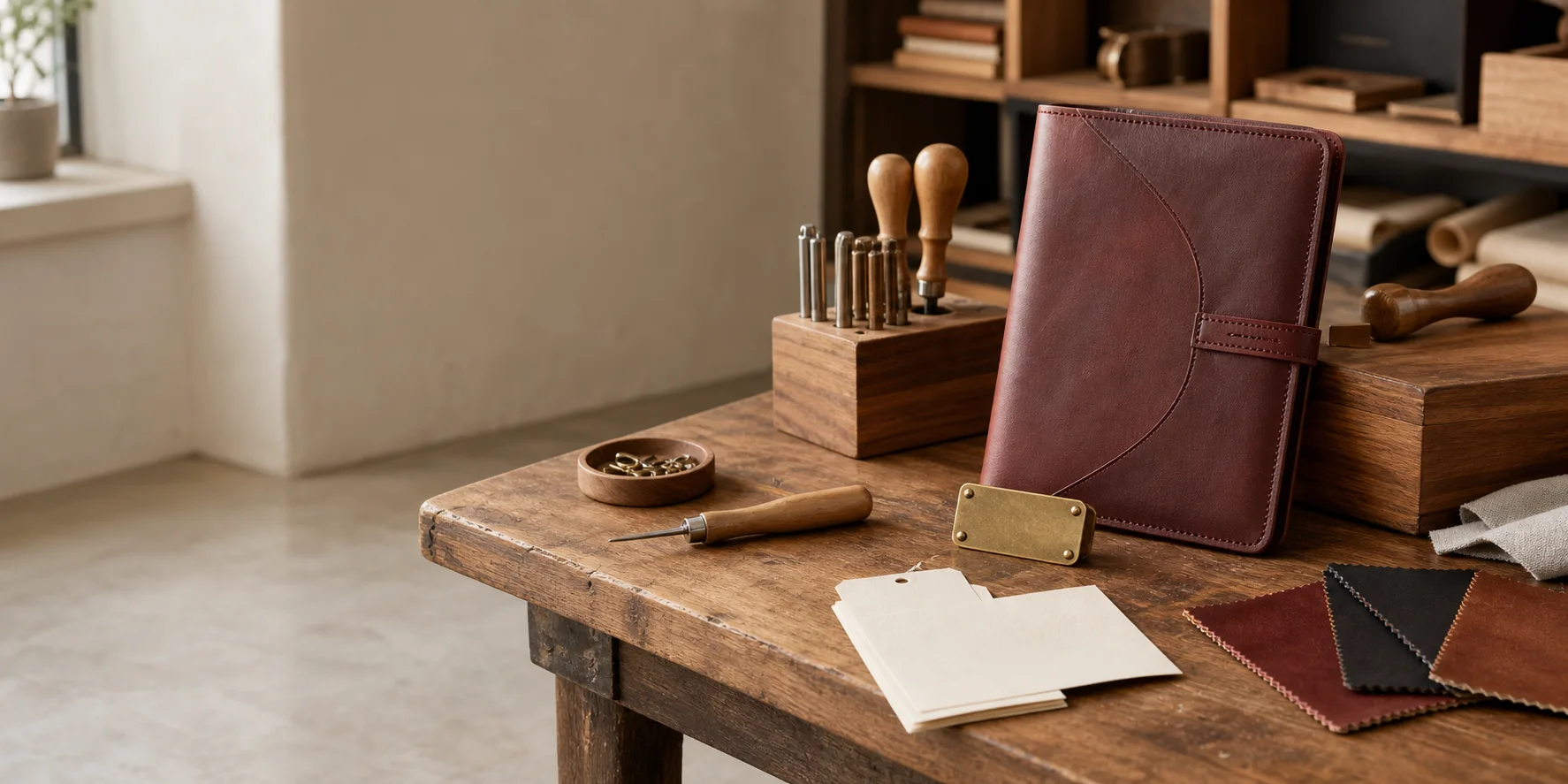 Personalized object on the Custom Bench worktable